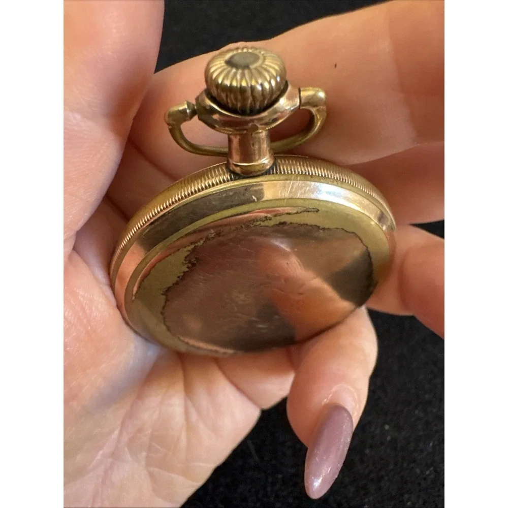 Railroad Grade Elgin Father Time Pocket Watch Running Well 21 Jewels Gold Filled